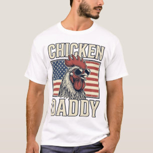 Camiseta Frango Papai Galo Vintage Patriótico