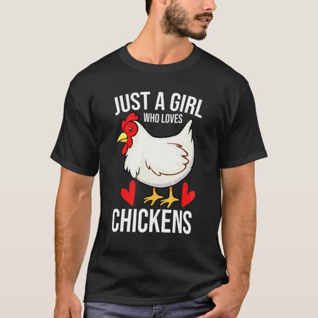 Camiseta Frango Para Meninas Mãe Frango Agricultor Aves (Frente)