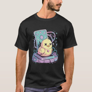 Camiseta Frango Pintinho Bebê Pastel Goth