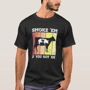 Camiseta Frango Porco Boi Fumaça Em Churrasqueira Pitmaster