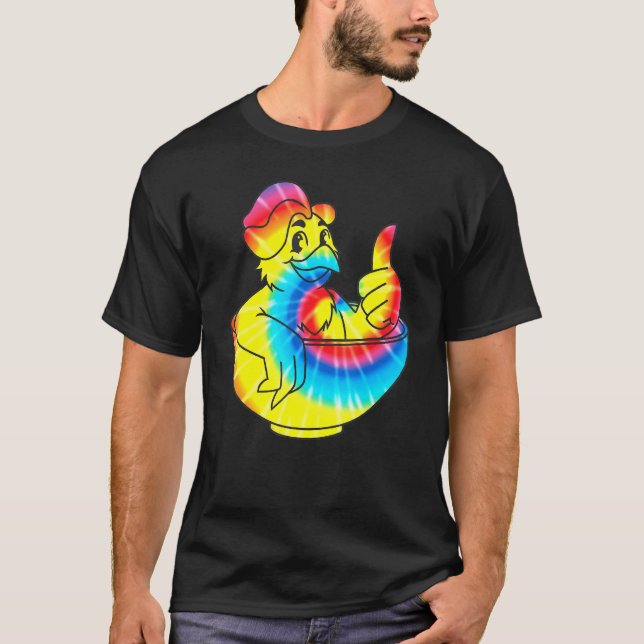 Camiseta Frango Pot Pie Frango Tie Dye Maluco da Matemática (Frente)