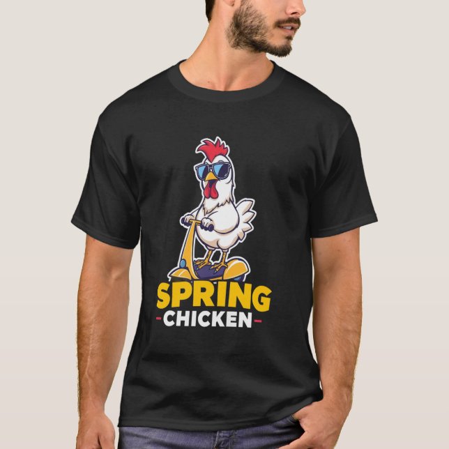 Camiseta Frango Primavera Frango No Pogo Stick Frango Diver (Frente)