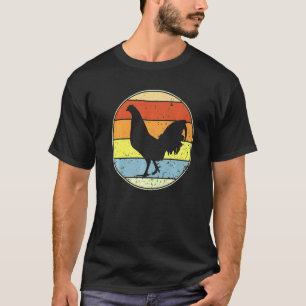 Camiseta Frango Retro Silhueta de Frango Vintage Animais de