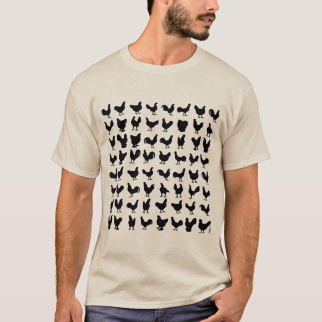 Camiseta Frango Silhouettes (Frente)