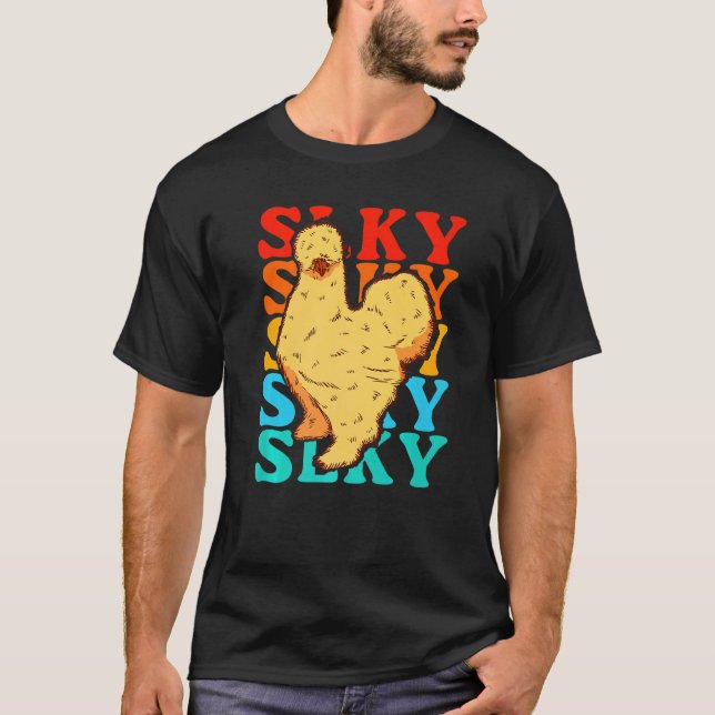 Camiseta Frango Silkie Vintage (Frente)