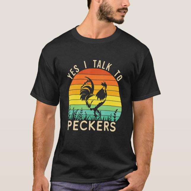 Camiseta Frango Sim, Eu Falo Com Bicos (Frente)