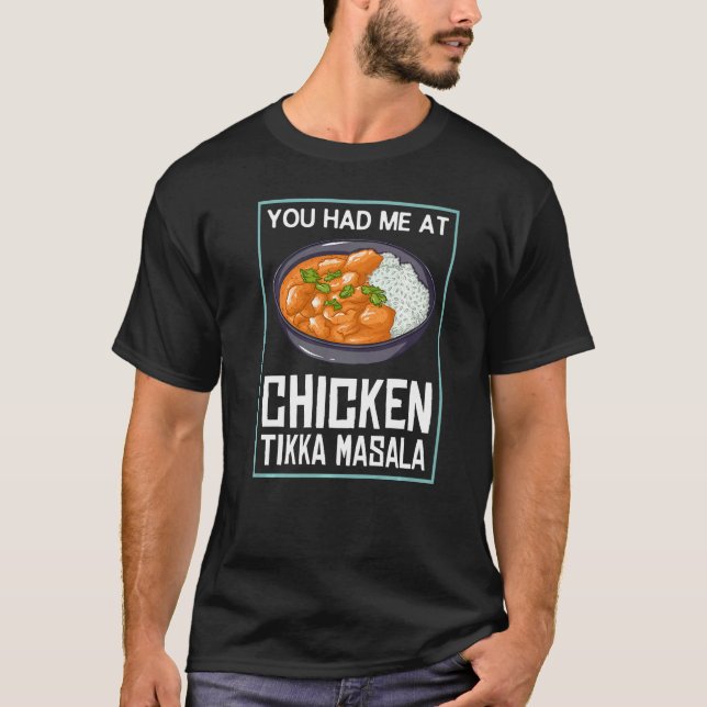 Camiseta Frango Tikka Masala Comida Indiana (Frente)