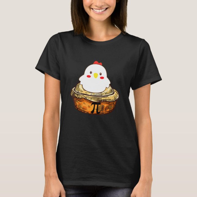 Camiseta Frango Torta Dia Do Pi Matemática Geeka (Frente)