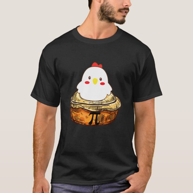 Camiseta Frango Torta Dia Do Pi Matemática Geekt (Frente)
