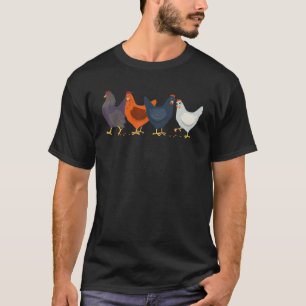 Camiseta Frango Vintage Fazendeiro de Aves Engraçado Home
