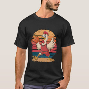 Camiseta Frango Vintage Jogando Sketll Amantes de Frango Sk