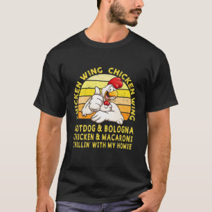 Camiseta Frango Wing Chicken Wing Hotdog E Bolonha Engraça