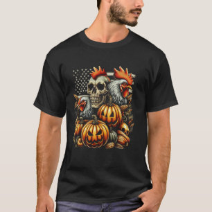 Camiseta Frangos de galinhas e Halloween