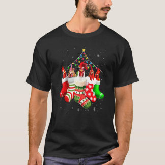Camiseta Frangos De Meias Luzes De Natal Pijama Para Chic