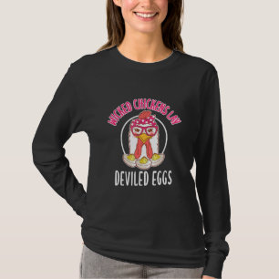 Camiseta Frangos Frangos Perversos Colocam Ovos Diabólicos