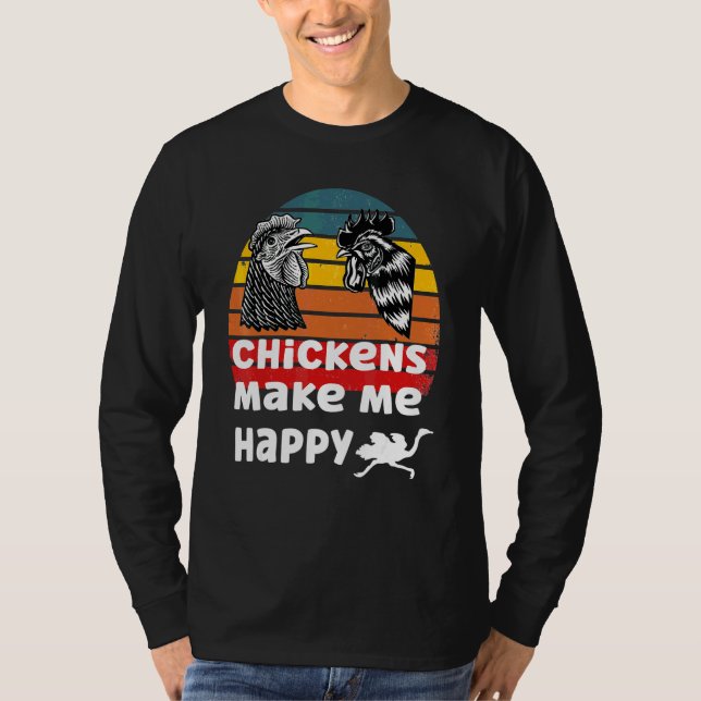 Camiseta Frangos Me Fazem Feliz (Frente)
