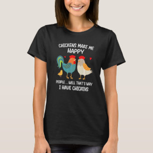 Camiseta Frangos Me Fazem Feliz Pessoas Bem Por Isso Eu Ten