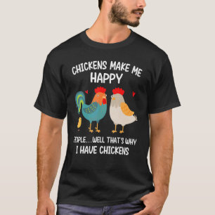 Camiseta Frangos Me Fazem Feliz Pessoas Bem Por Isso Eu Ten
