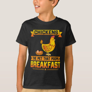 Camiseta Frangos O Animal de Estimação Que Faz Cocô no Café