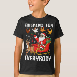 Camiseta Frangos Para Todos Santa Fazendeiro de Frango Conf