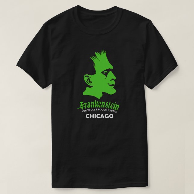 Camiseta Frankenstein, Bar, Disco, Chicago, Illinois T-Shir (Frente do Design)