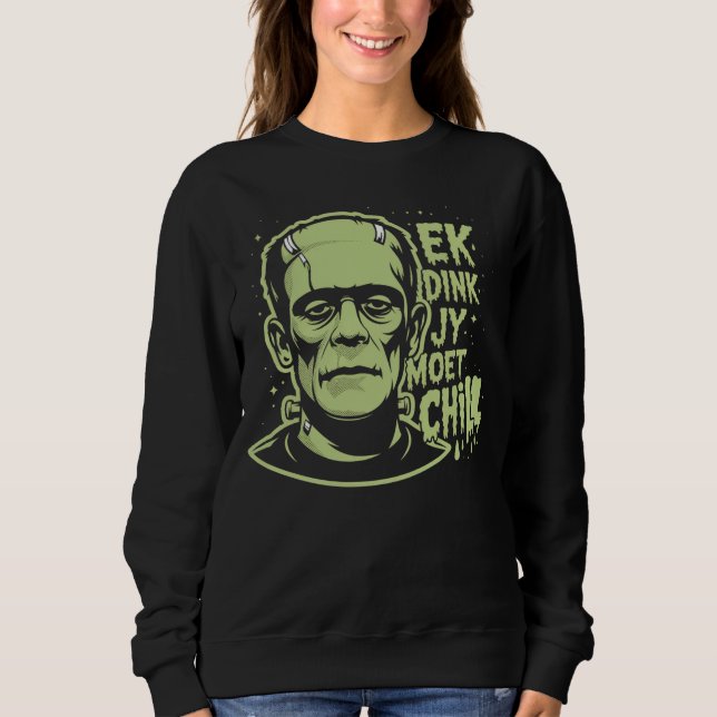Camiseta Frankenstein, Eu Acho Que Você Deve Encher Os Afri (Frente)