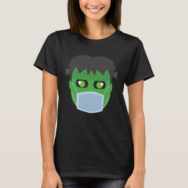 Camiseta Frankenstein Mask    Halloween 2020 Quarantine (Frente)