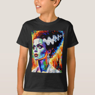 Camiseta Frankenstein Monster E Bride Halloween Matching