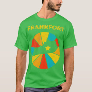 Camiseta Frankfort Kentucky Vintage afligiu Souvenir 1