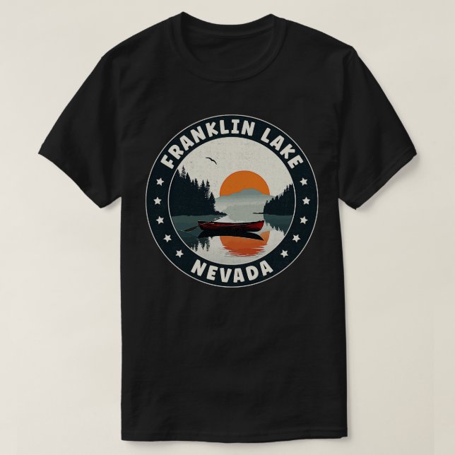 Camiseta Franklin Lake Nevada Sunset (Frente do Design)