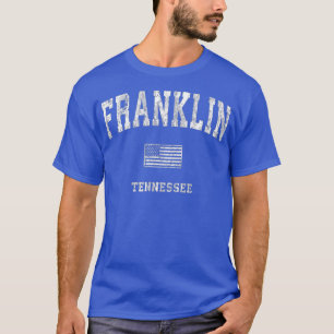 Camiseta Franklin Tennessee TN Vintage American Flag Tee