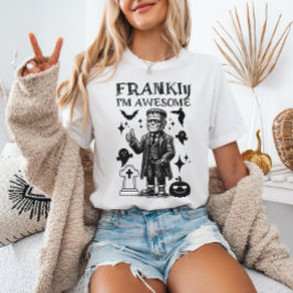 Camiseta FRANKly I'm Awesome Funny Frankenstein's Monster