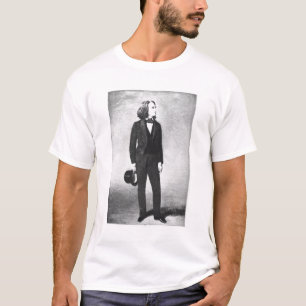 Camiseta Franz Liszt (1811-86) 1856 (litho) (foto de b/w)