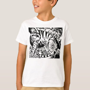 Camiseta Franz Marc - Tigre Preto e Branco - Arte Abstrata