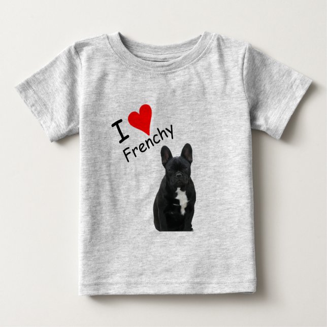 Camiseta Französische Bulldogge schwarz French Bulldog (Frente)