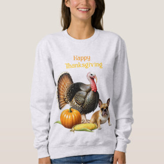 Camiseta Französische Bulldogge Thanksgiving French Bulldog