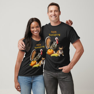 Camiseta Französische Bulldogge Thanksgiving French Bulldog