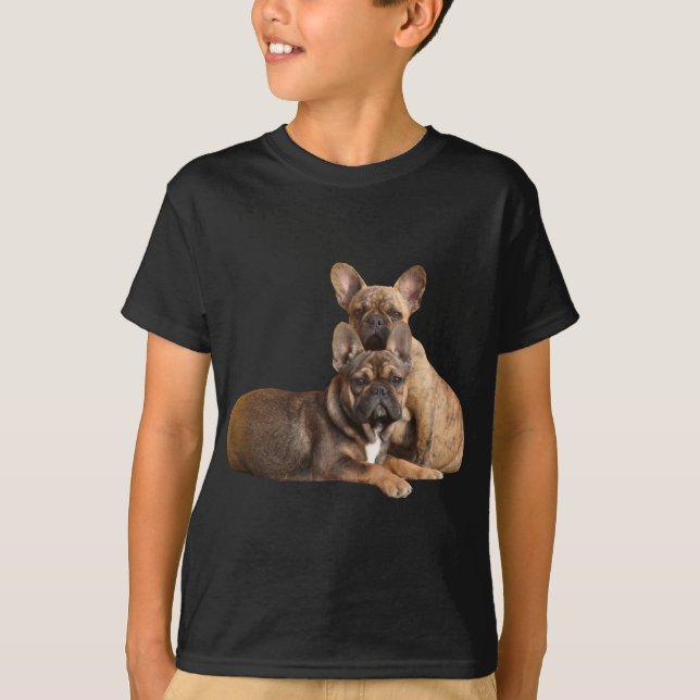 Camiseta Französische Bulldoggen Friends French Bulldog (Frente)