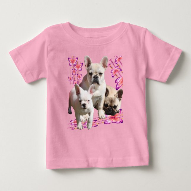 Camiseta Französische Bulldoggen Schmetterling  Bulldog (Frente)