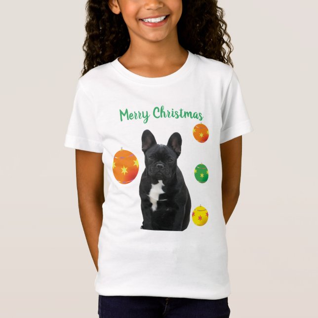 Camiseta Französische Bulldoggen Weihnachten Shirt (Frente)