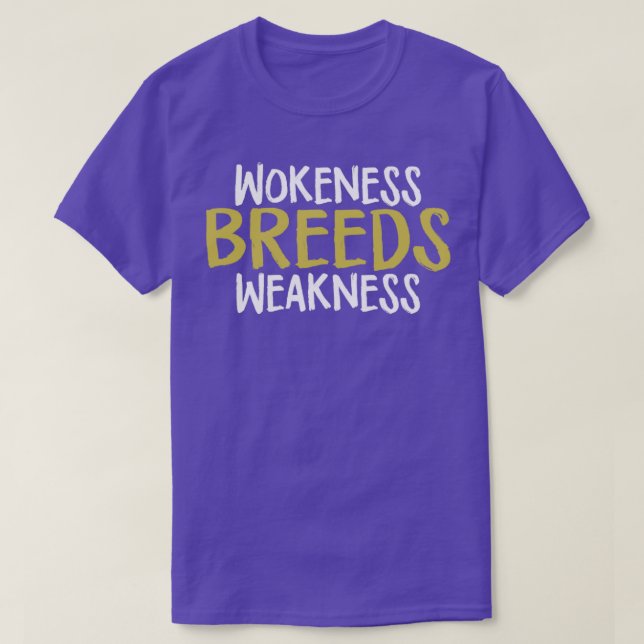 Camiseta Fraqueza das criações de trabalho (Frente do Design)
