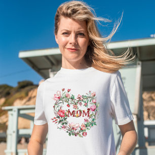 Camiseta Fraqueza do Coração Floral - MOM