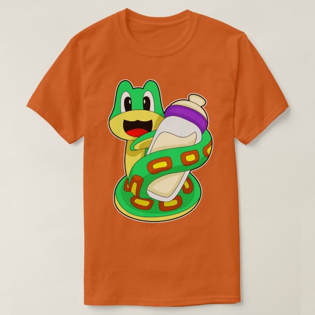 Camiseta Frasco de cobra Leite (Frente do Design)