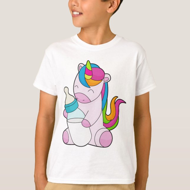 Camiseta Frasco de leite Unicorn (Frente)