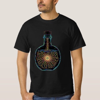 Camiseta Frasco de líquido de espiral