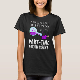 Camiseta Frasco de Poção Gótica Garçonete Figurino Hallowee