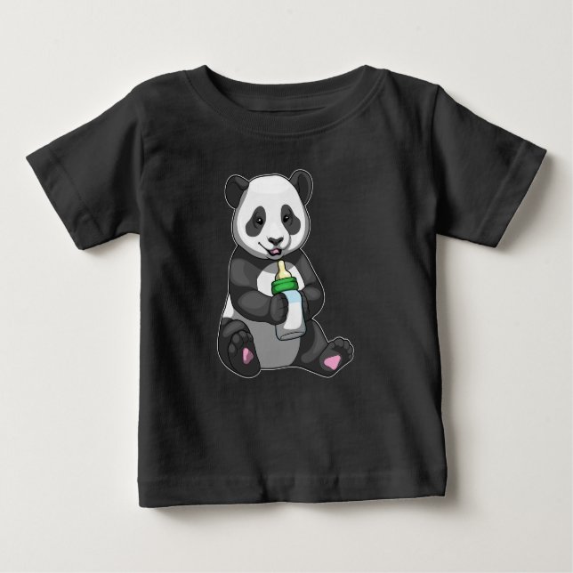 Camiseta Frasco para bebês Leite (Frente)