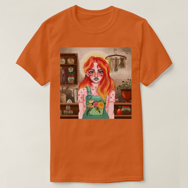 Camiseta frascos de cottagecore (Frente do Design)