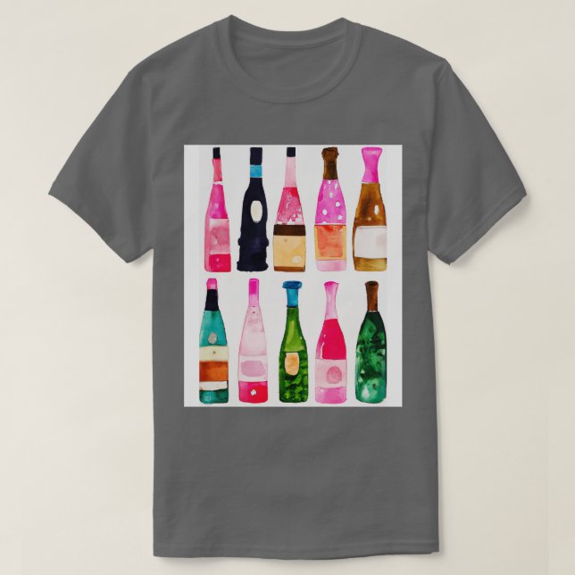 Camiseta Frascos - Padrões 3 (Frente do Design)