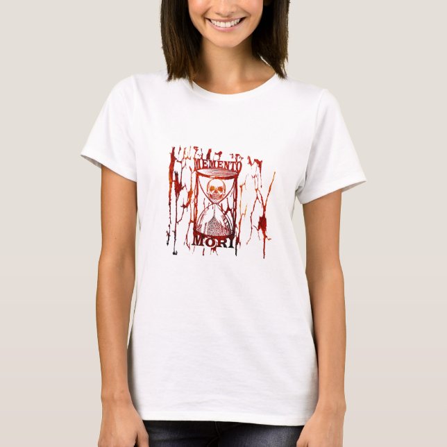 Camiseta Frase em Latim - Aproveite o Dia - Caveira Memento (Frente)